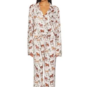 Show Me Your MuMu Country Horse Print Pajama Set